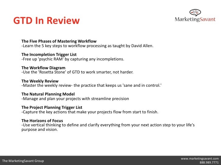 gtd incompletion trigger list